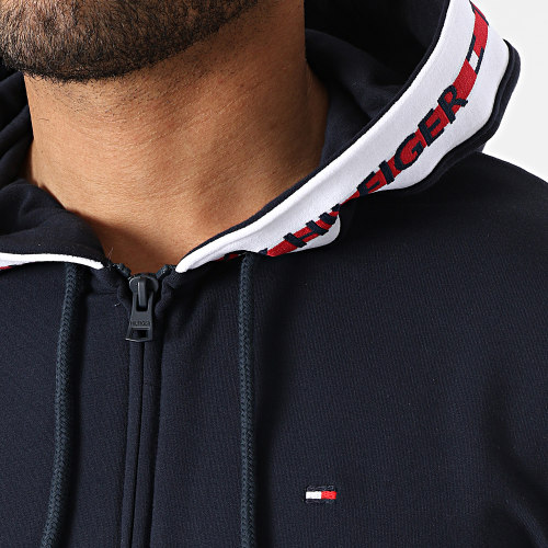 Sweat Zippé Capuche FZ HWK 1929 Bleu Marine