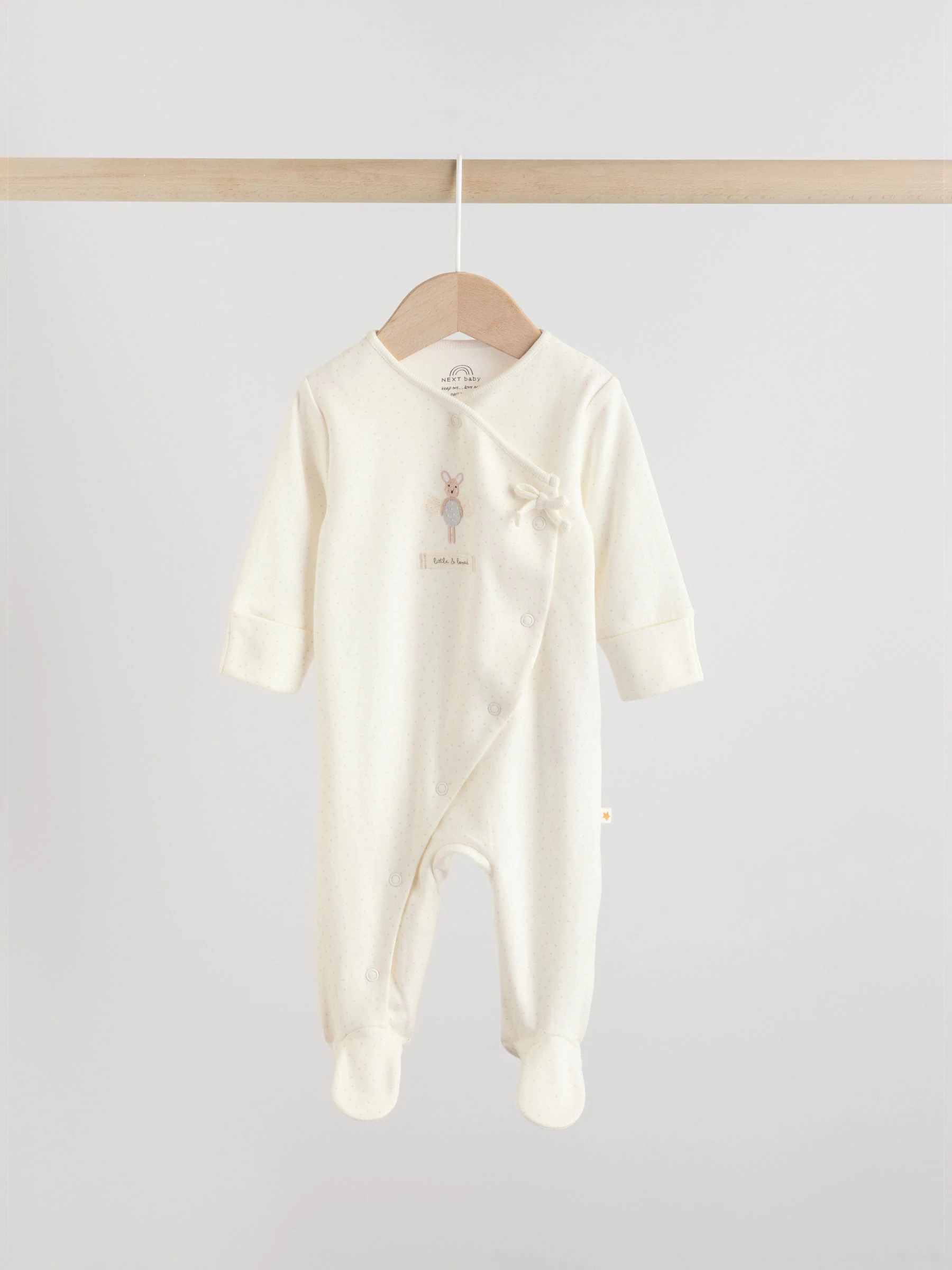 Ecru Fairy Mouse - Set van 3 babypyjama's (0-2jr)