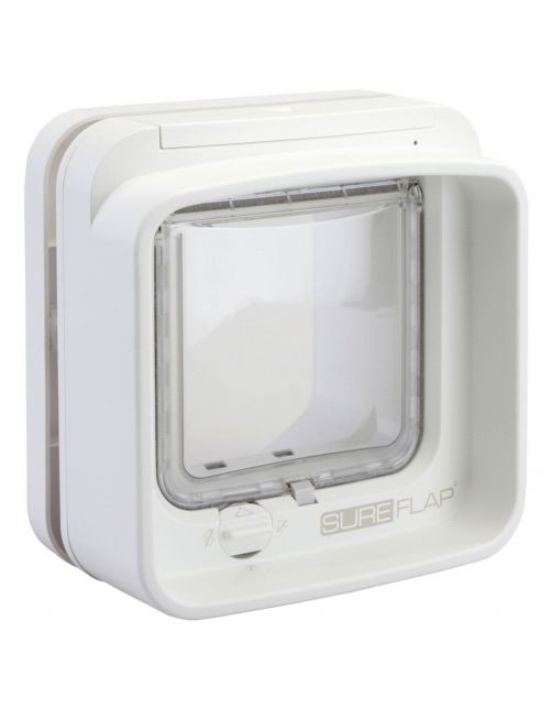 Sureflap Dierenluik Microchip Dualscan - Kattenluik - 20x20x7 cm Wit