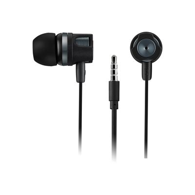 CANYON Kit main libre - Ecouteurs filaire avec micro - intra-auriculaire - noir/gris