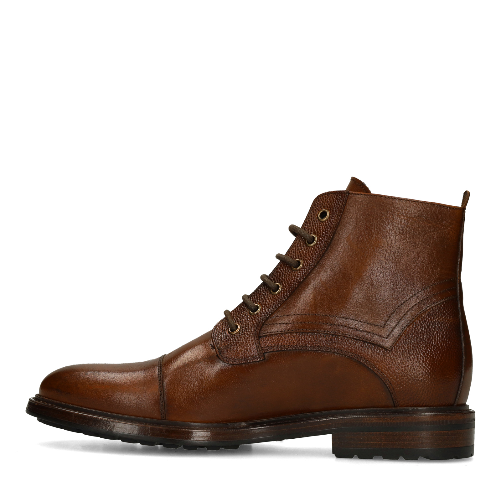 Bruine leren veterboots