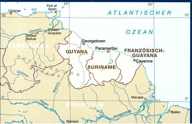 REISE - GUYANA SURINAME GUYANE FRANCAISE REISE