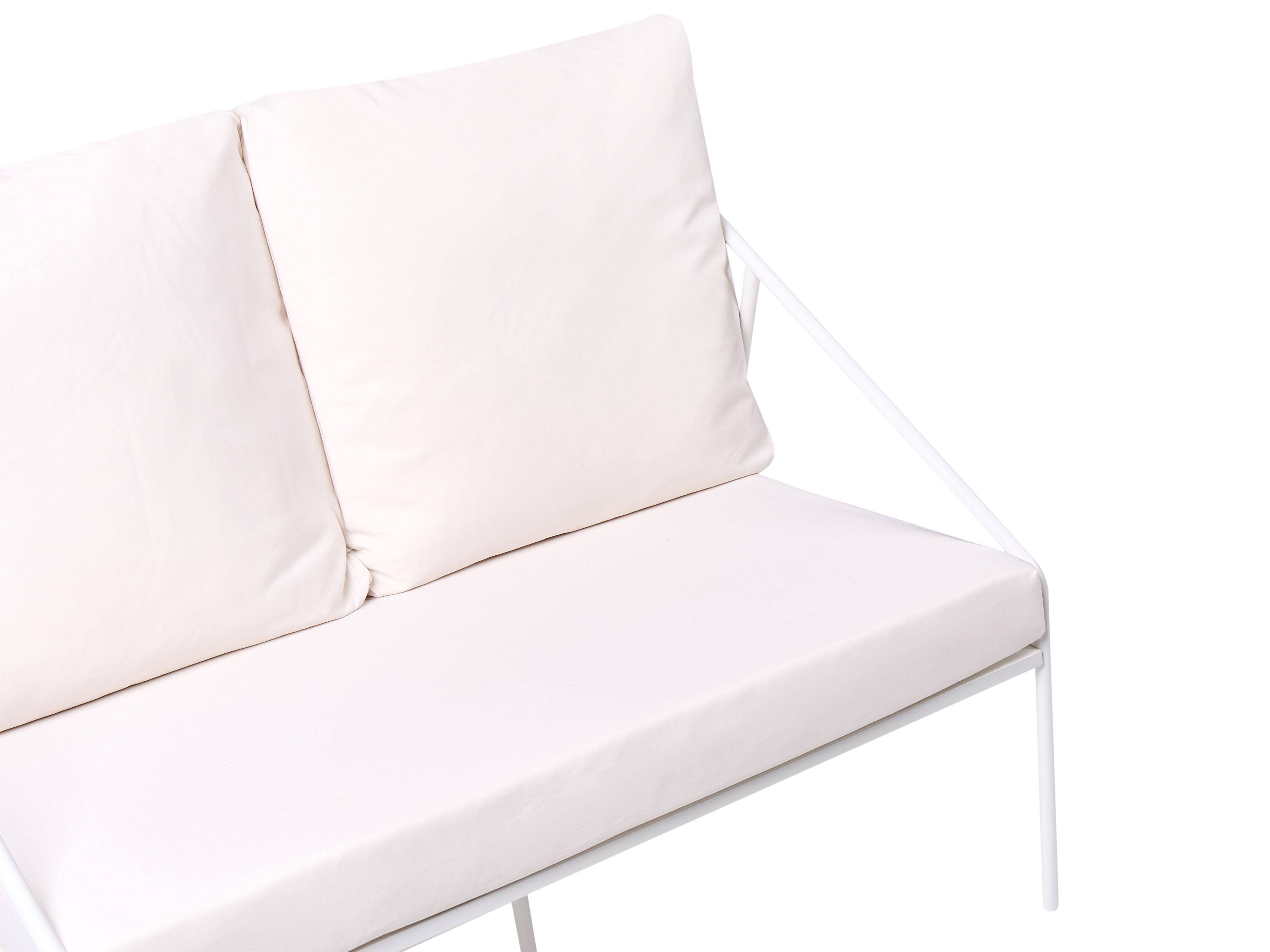 Loungeset met tafel 4-zits USTICA Metaal Wit
