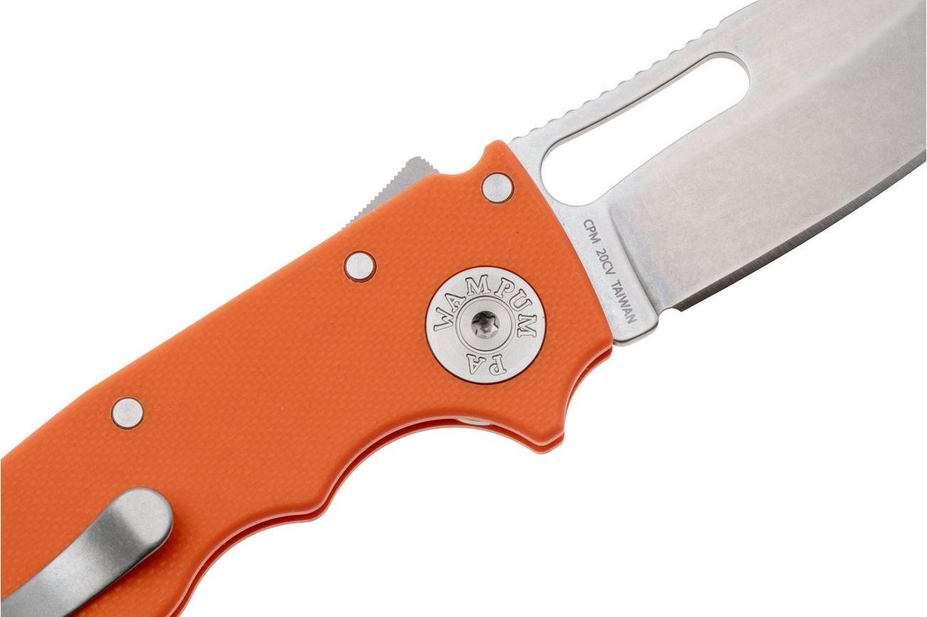 Demko Knives Shark-Cub Shark-Lock Slicer Shark SC-20CV-G10-ORG-SS Orange G10, zakmes