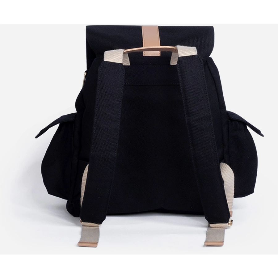 KAOS Wickelrucksack Ransel schwarz  natur