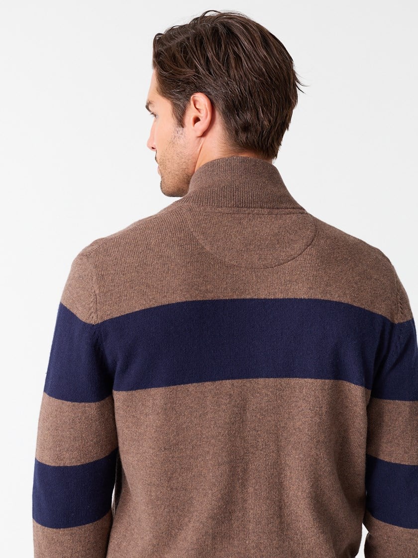 Lucien stripet cardigan Shitake