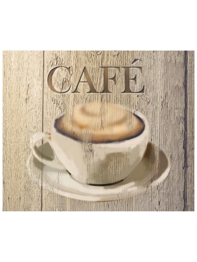 Glasrückwand Café