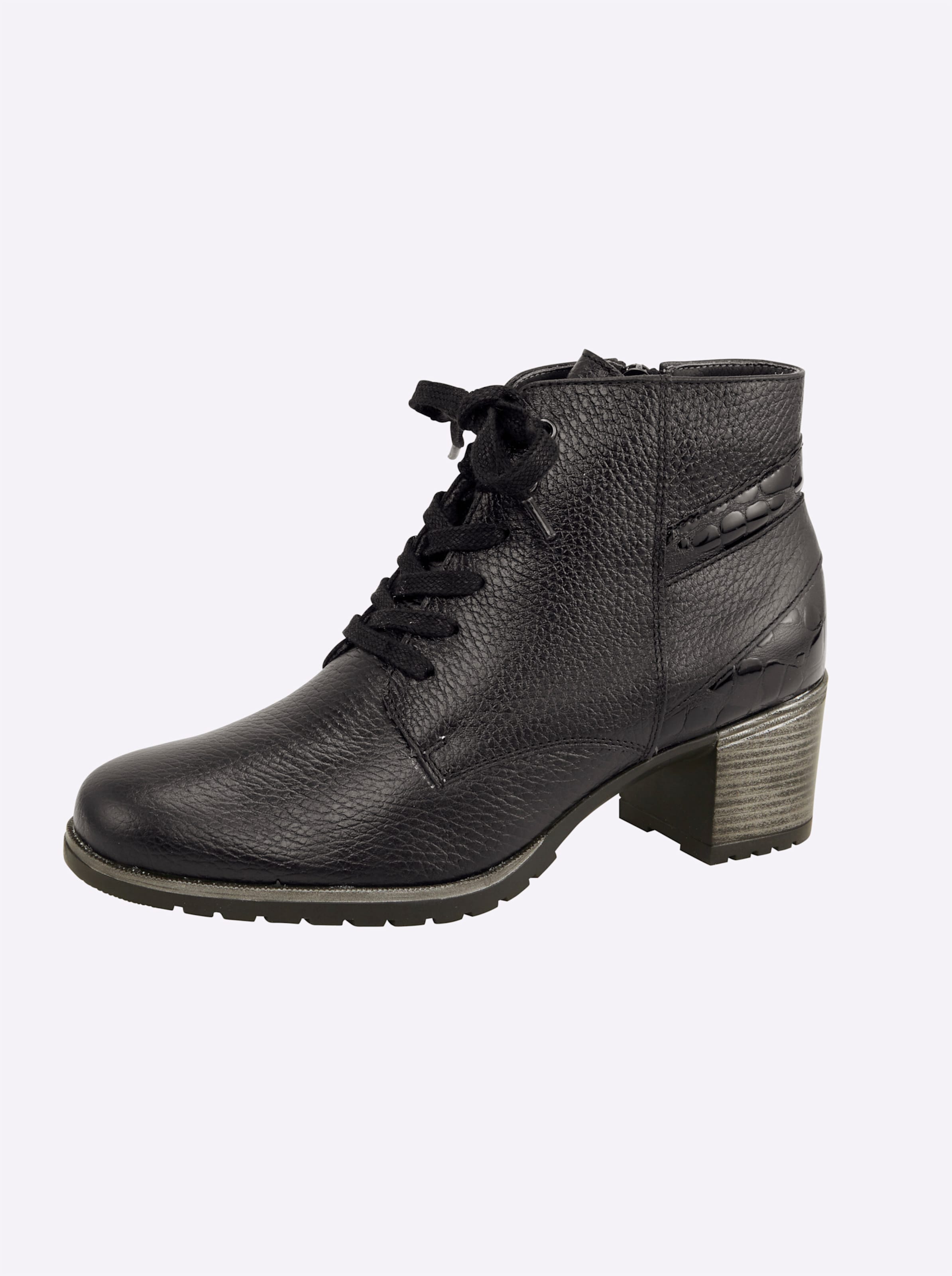 heine Schnürstiefelette in schwarz
