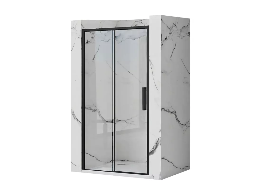 Porte De Douche Coulissante Rea Rapid Slide 140 Black