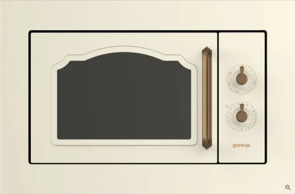 Gorenje Classico BM235CLI - Mikrobølgeovn med grill - til indbygning - 23 liter - 800 W - beige