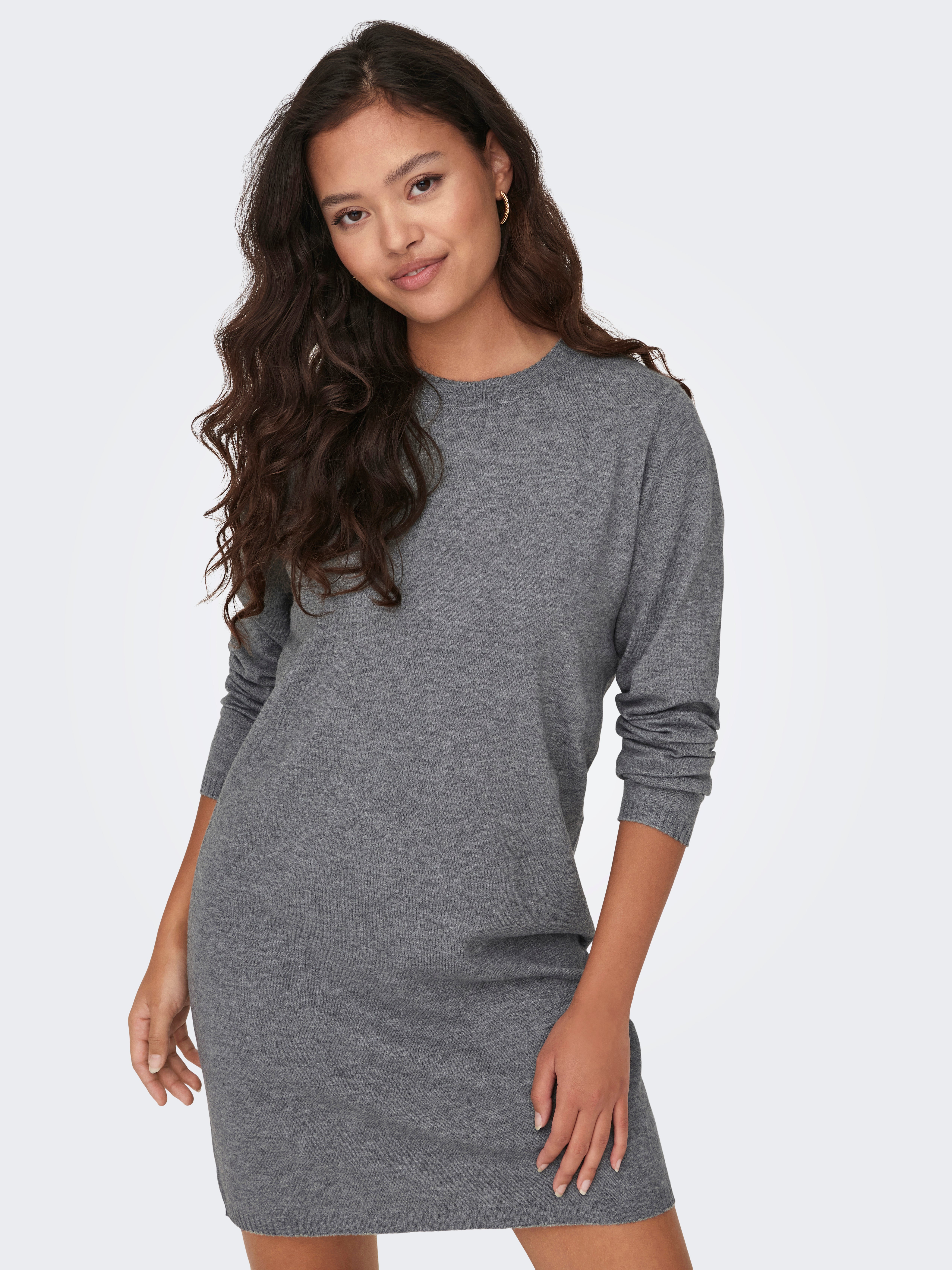 JDYPRIME Kurzes Kleid Medium Grey Melange
