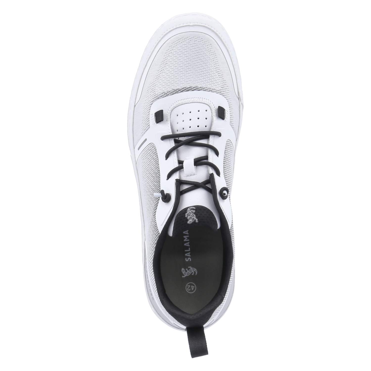 Salamander Slip-On-Sneaker - white / black