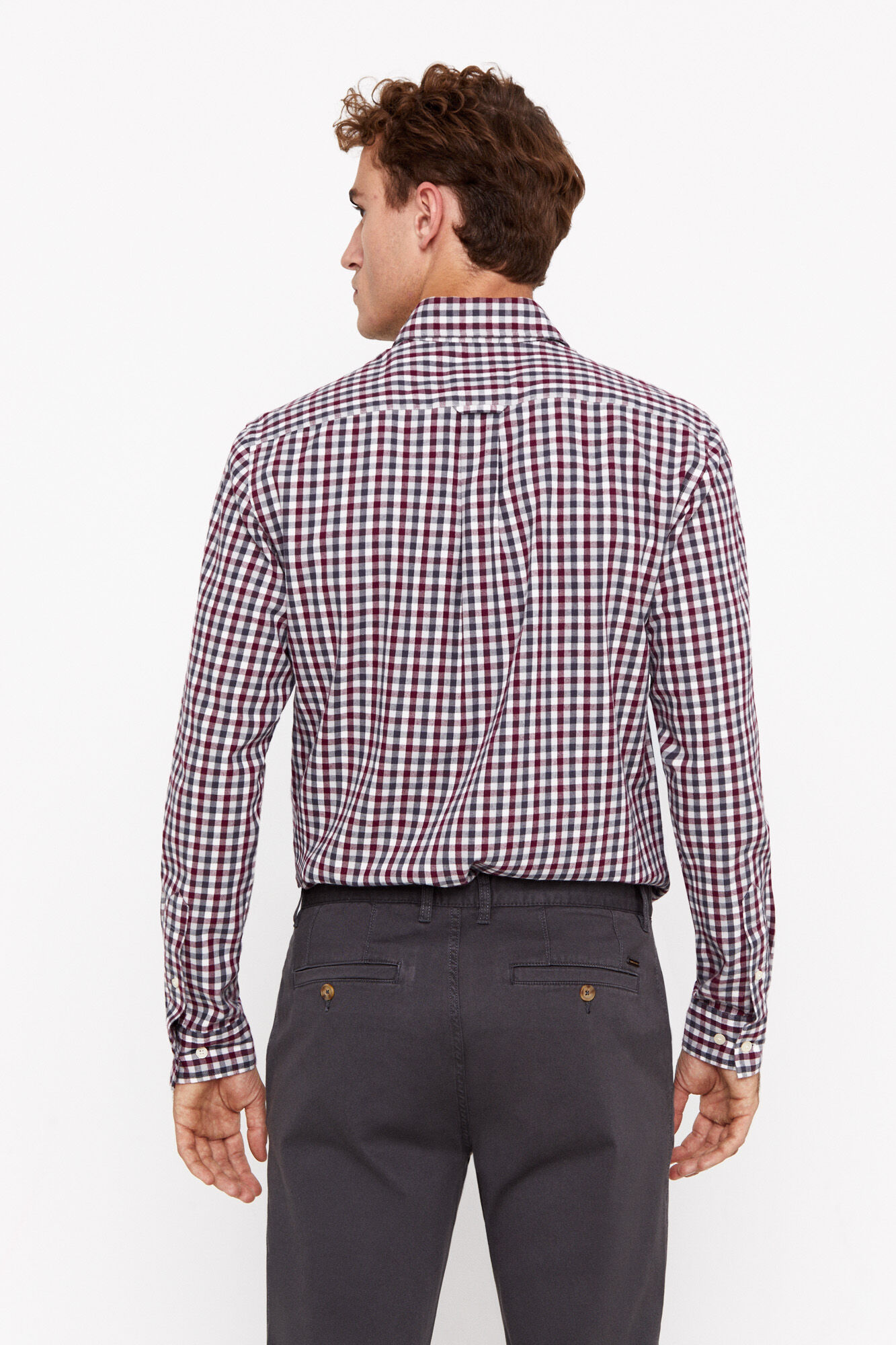 camisa de sarja xadrez