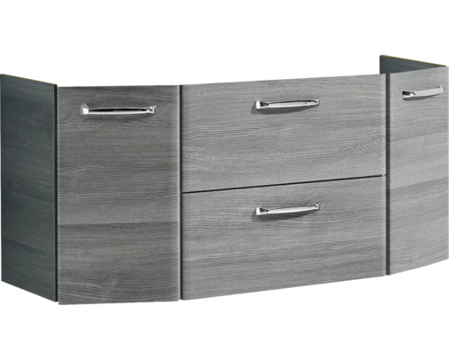 Pelipal Alika wastafelmeubel, 111 cm, grafietstructuur, horizontaal gedemonteerd, zonder wastafel