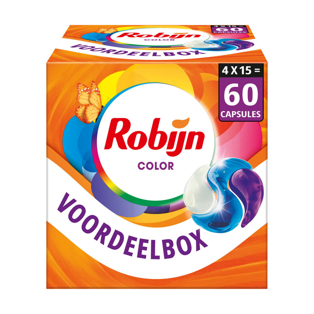 Aanrader3-in-1 wascapsules Color - 4 x 15 wasbeurten - 60 wasbeurten