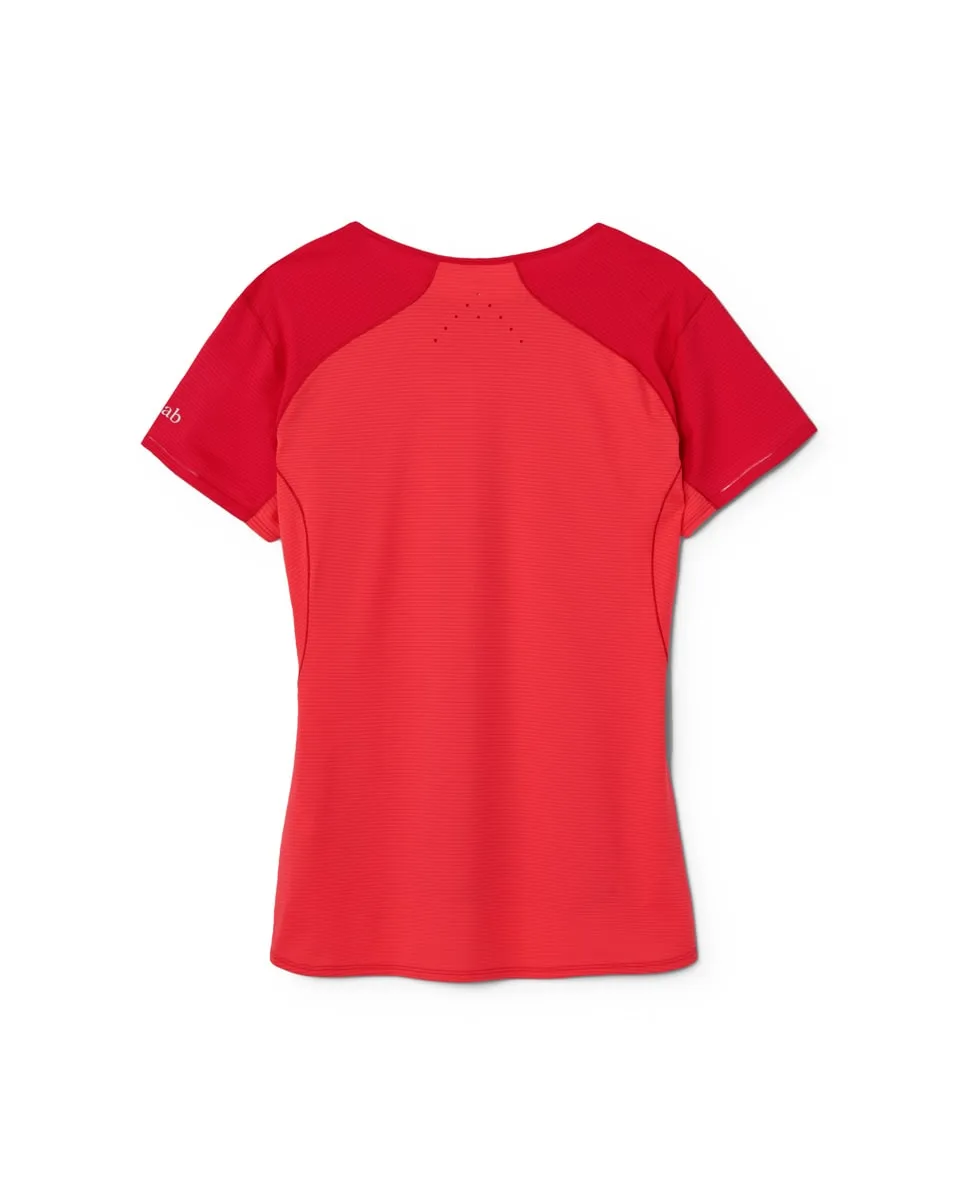 Rab Sonic Ultra Tee Wmns Watermelon/Hibiscus