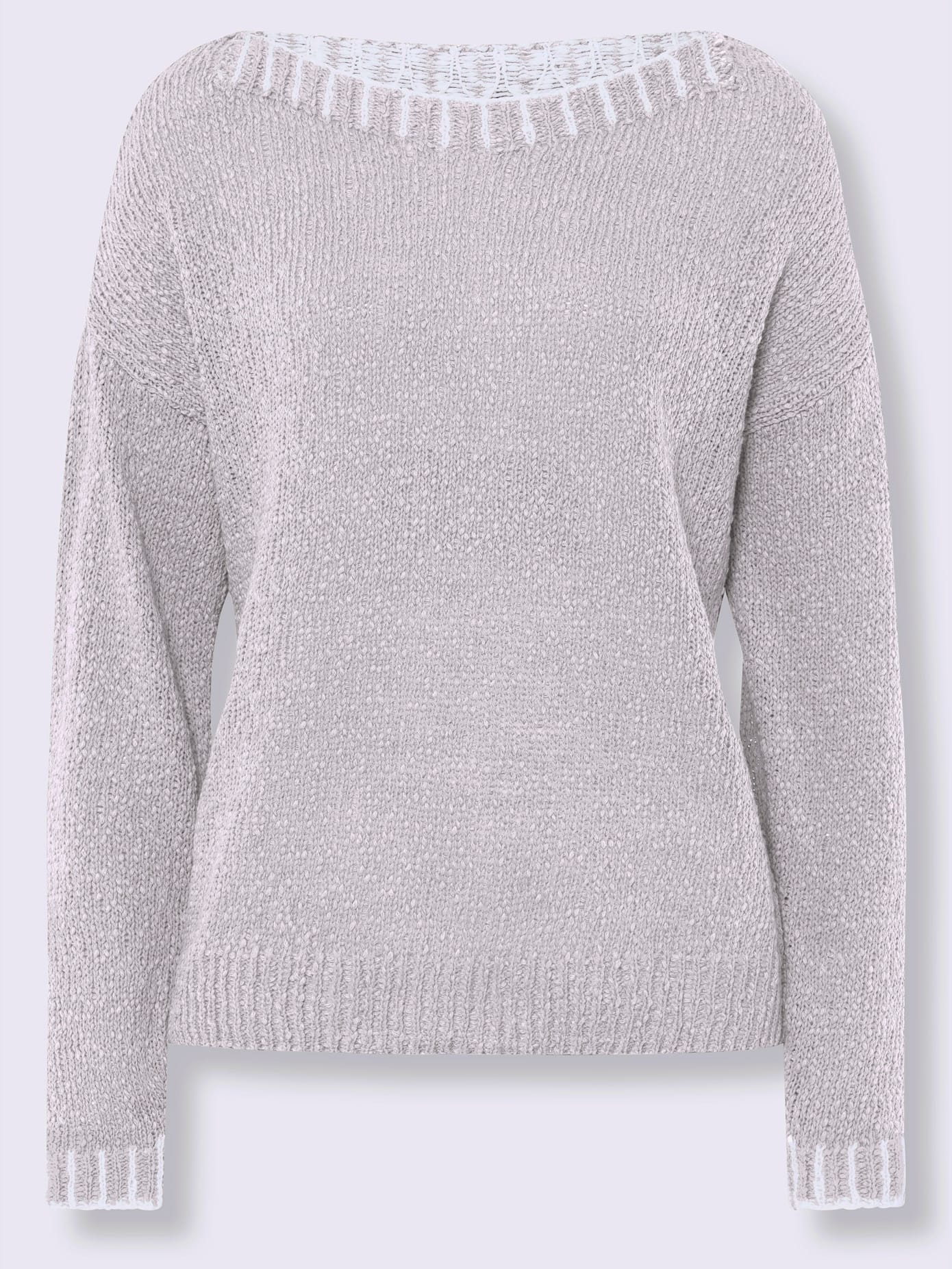 Pull détails contrastés