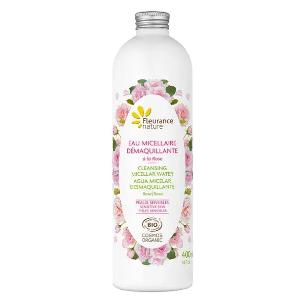 Fleurance Nature - Água Micelar de Rosas Orgânica - Frasco de 400ml