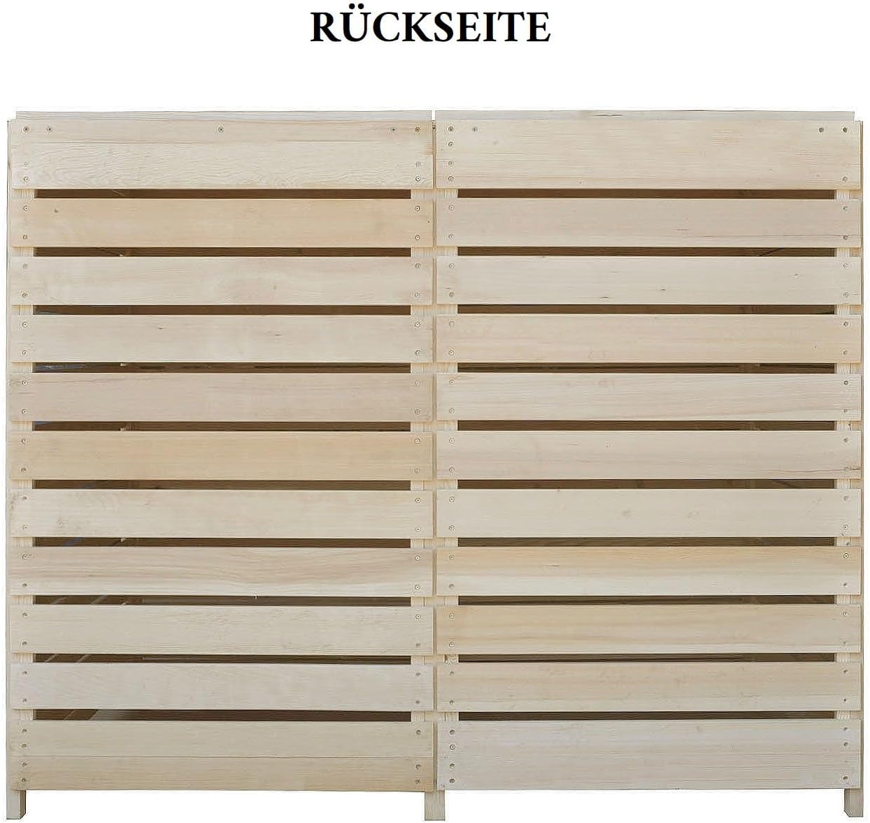 Mülltonnenbox Mülltonnenverkleidung 240L naturbelassen Müllcontainer Mülltonnenschrank Mülltonne ADRIA24 (2 Tonnen)