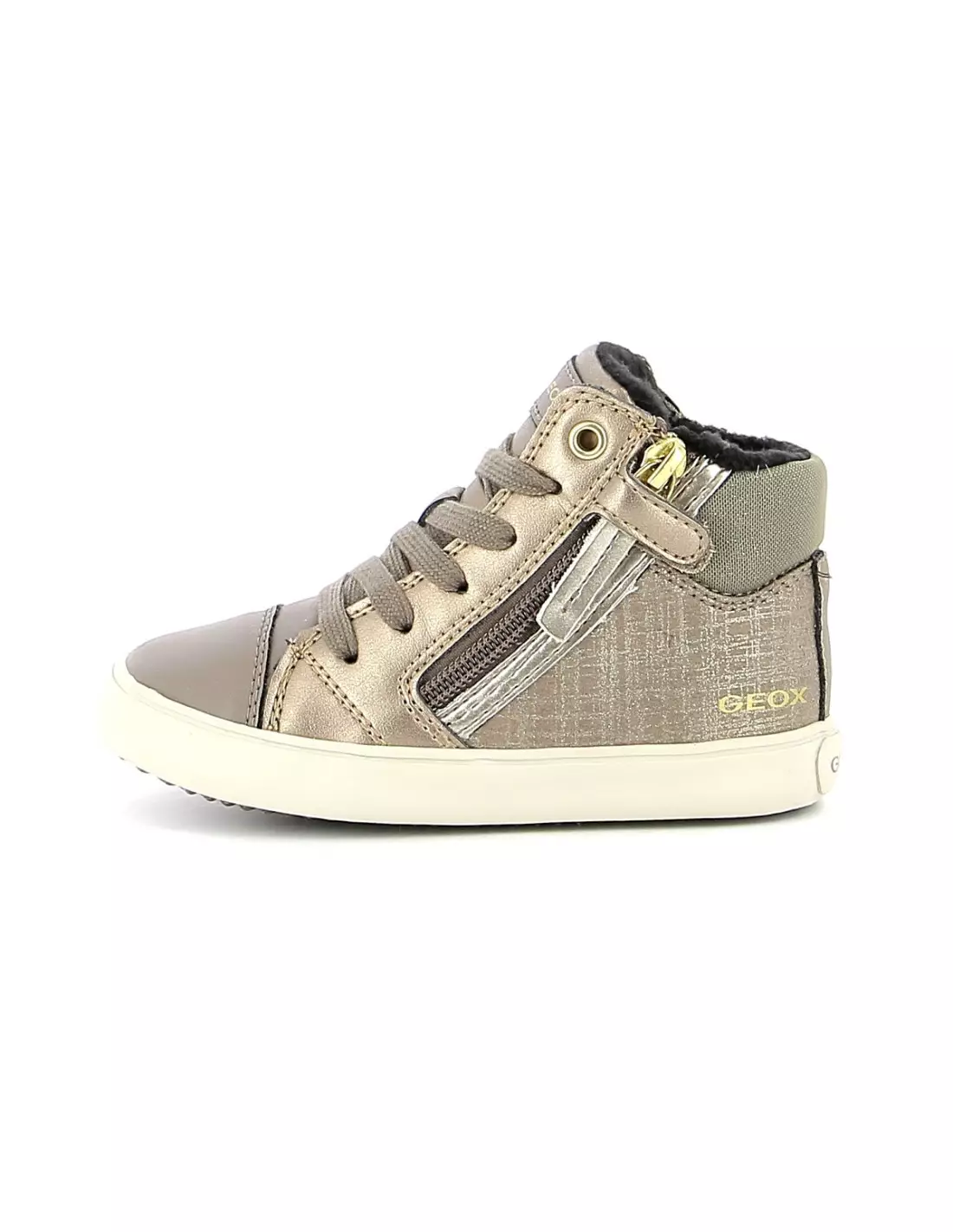 GEOX GISLI - Baskets Smokegreygold