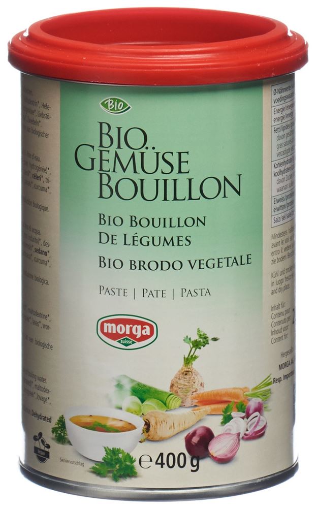 MORGA Gemüse Bouillon<br>400 g, Dose, Paste Bio