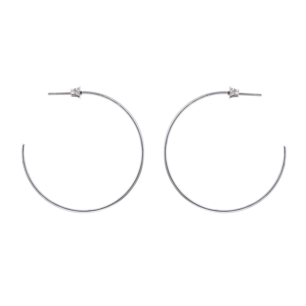 Boucles d'oreilles créoles acier 40MM