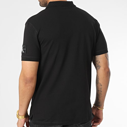 Polo Manches Courtes Monologo Badge 2850 Noir