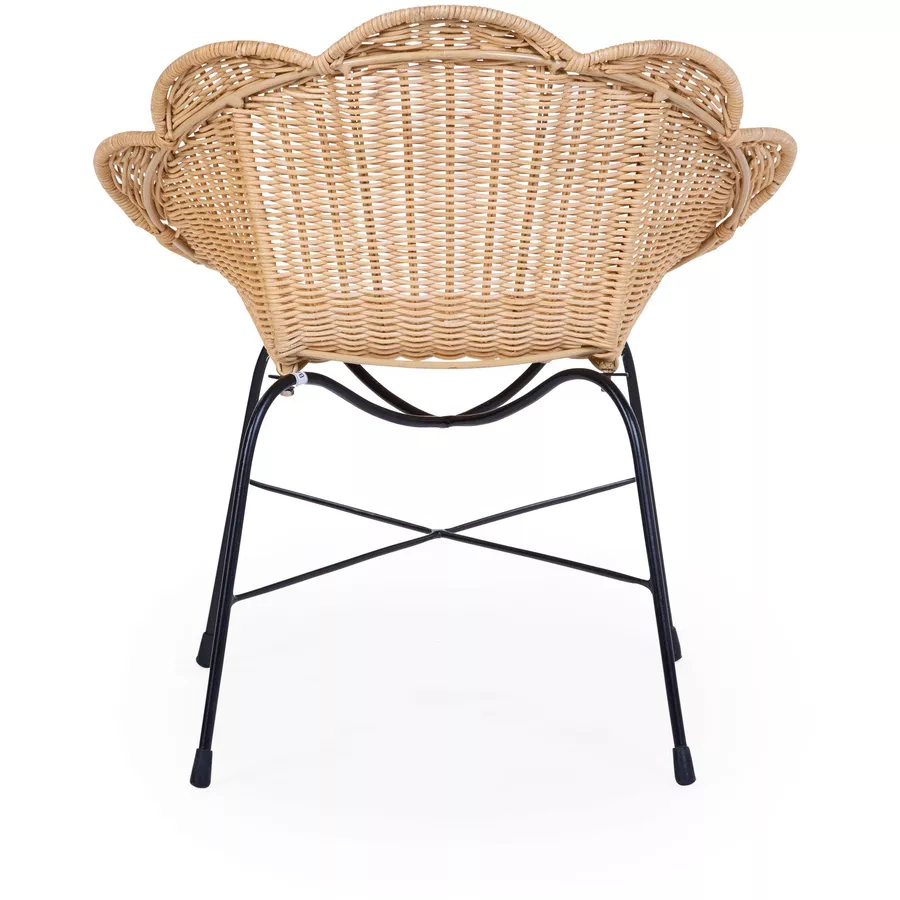 CHILDHOME Kinderstuhl Rattan Blume natur