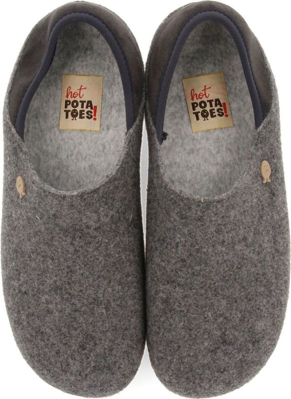 Hot Potatoes - 92109 - Pantoffel - Grijs - Heren