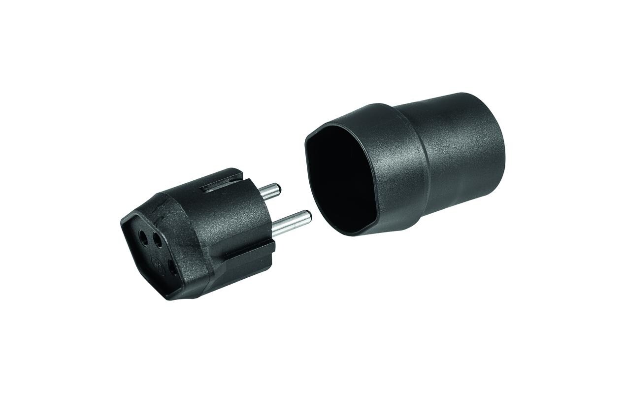 Fixadapter Schweiz T12 - Deutschland Schuko IP20, 3-PoligFIX Adapter Schweiz T12 zu Deutschland CEE7/4