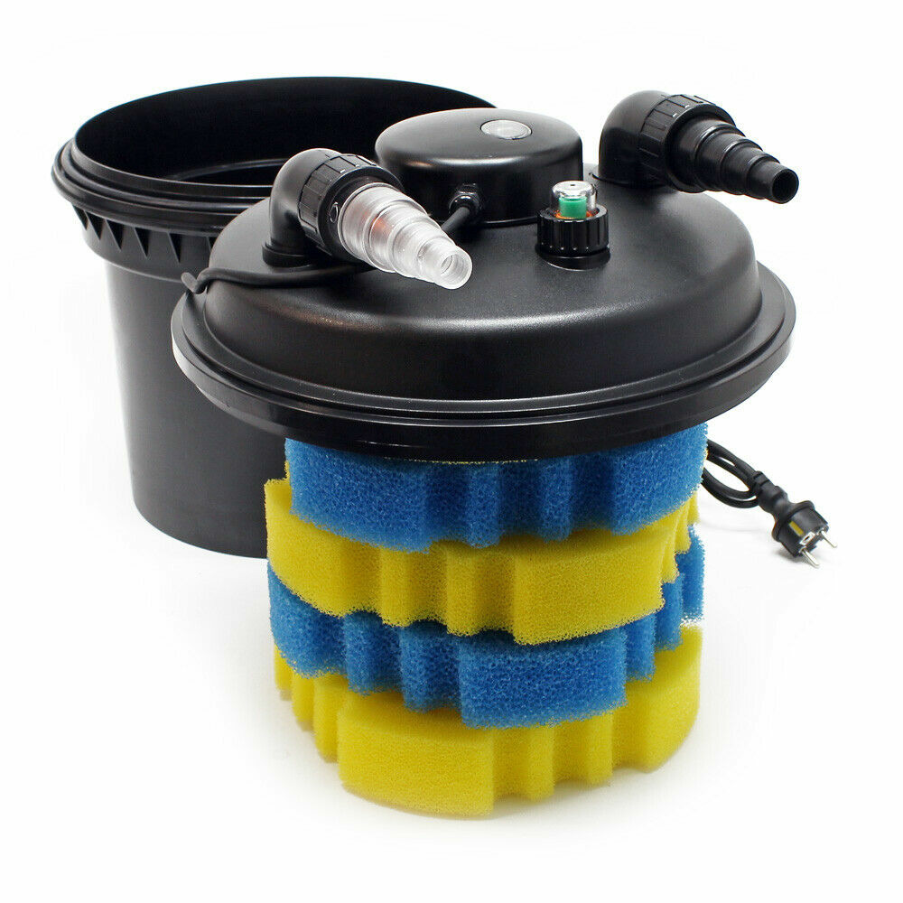 Filtre de bassin à pression uvc 11 watts stérilisateur jusqu'à 8000 litres