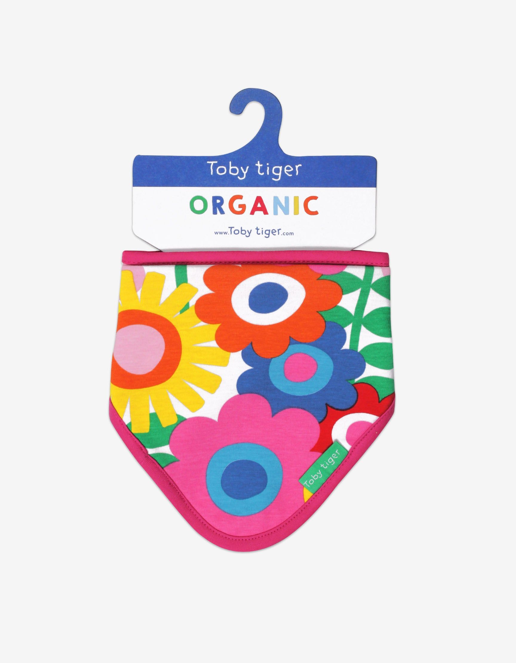 Toby Tiger Baby-Tuch mit Flower Power Muster