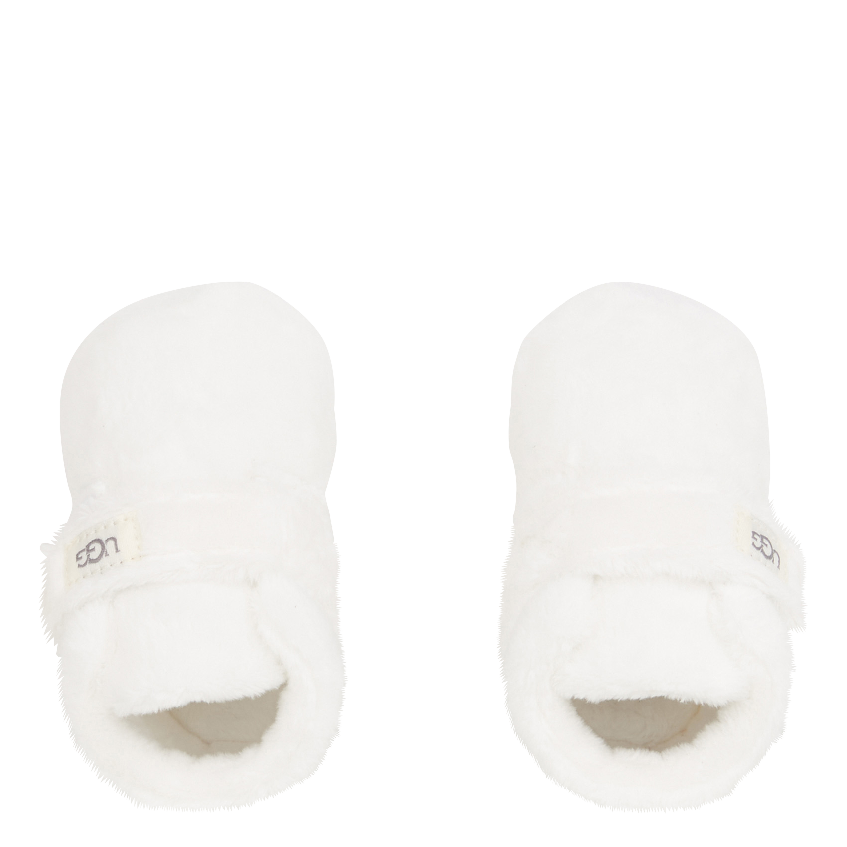 BIXBEE AND LOVEY - Chaussons fourrés à scratch | Blanc