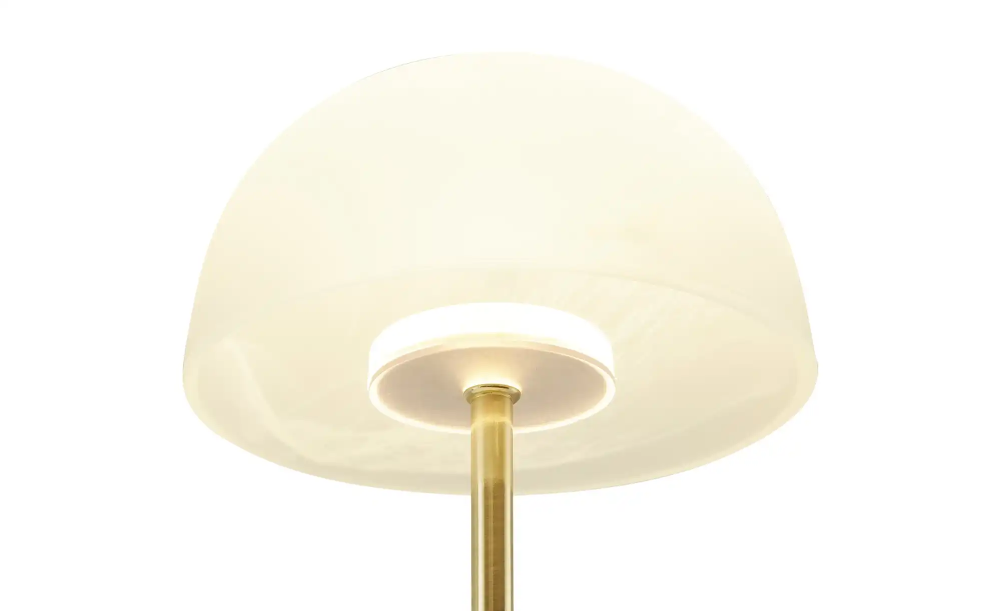 KHG LED-Tischleuchte, 1-flammig, messing/ Alabasterglas