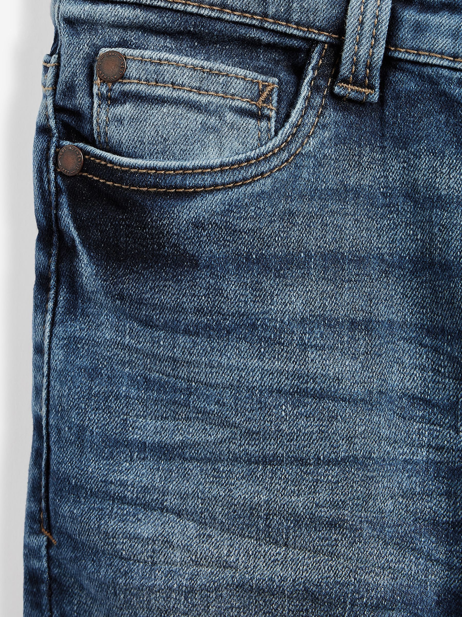 Blauw met zuurwassing - Stretchjeans (3-17jr)