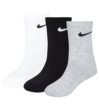 Nike Strømper - Cushioned - 3-Pak - Hvid/Sort/Gr?
