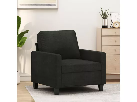 Fauteuil Noir 60 cm Tissu