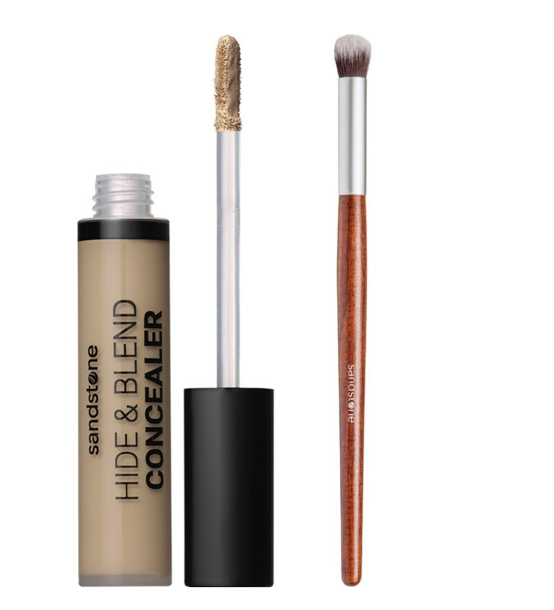 Sandstone - Hide & Blend Concealer N55 + Concealer Brush Vegan