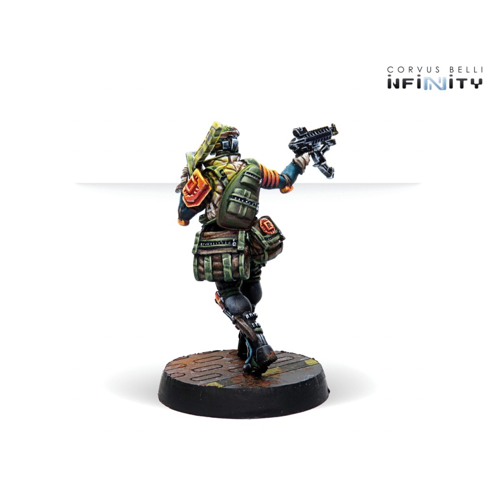 Infinity - NA2 - Cube Jägers, Mercenary Recoverers (Submachine Gun)