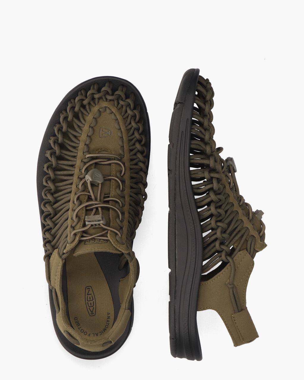 Keen Uneek Legergroen Herensandalen