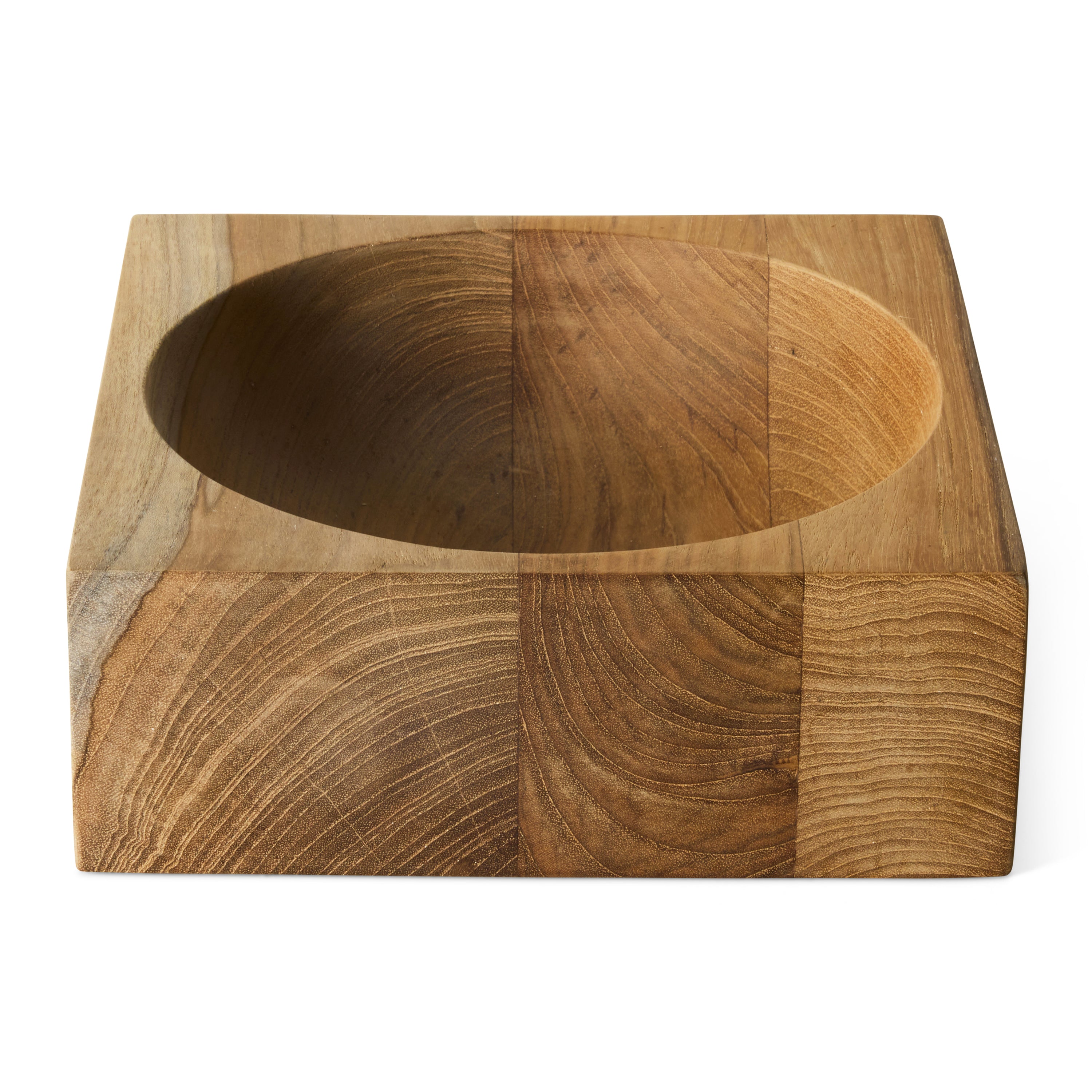 HKliving Teak Cube Schaal - Medium