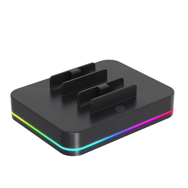 (4-fach) Ladestation Charging Dock für Nintendo Switch 2 Joy-Cons mit LED-Anzeige und USB-C Anschluss - Schwarz