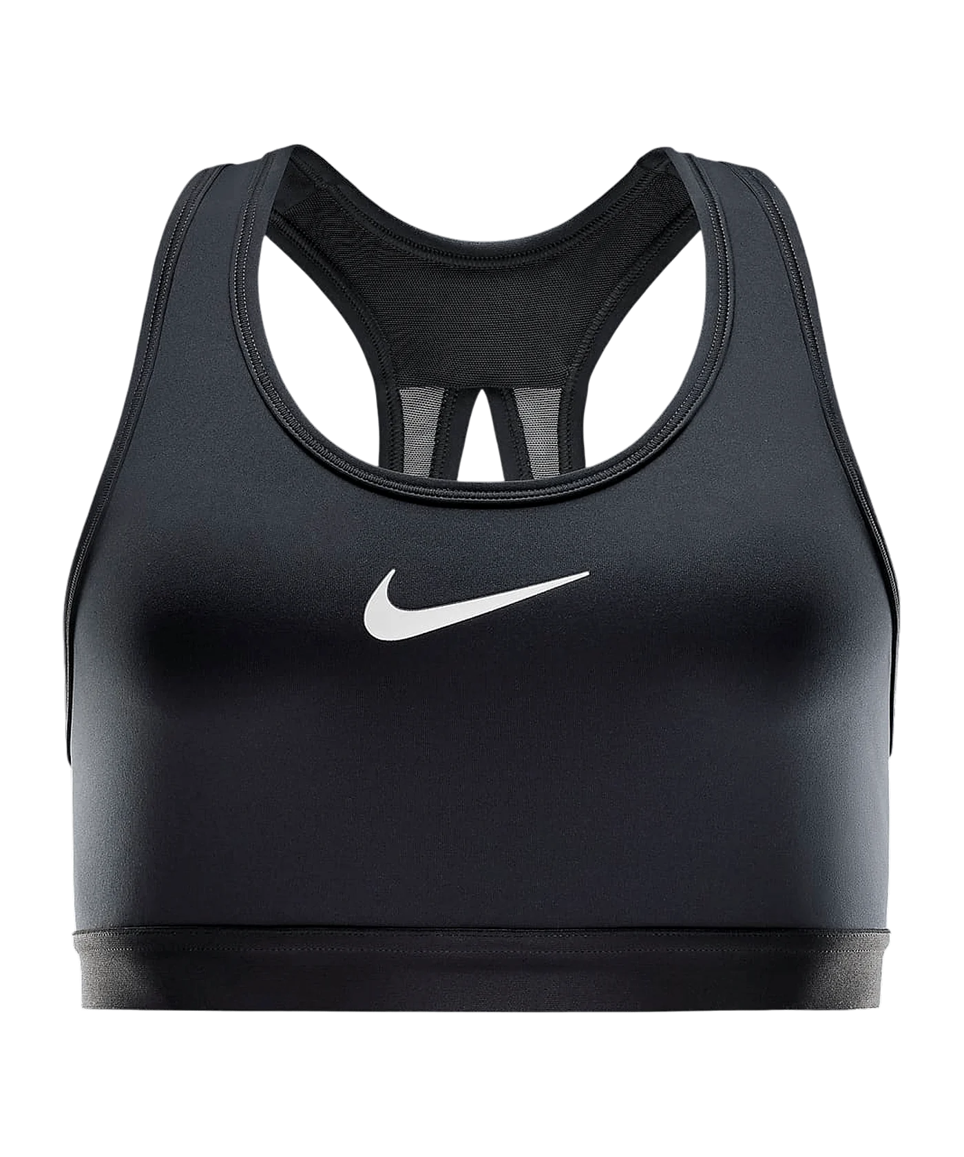 Nike Swoosh High Support Bra Sport-BH Damen Schwarz F010