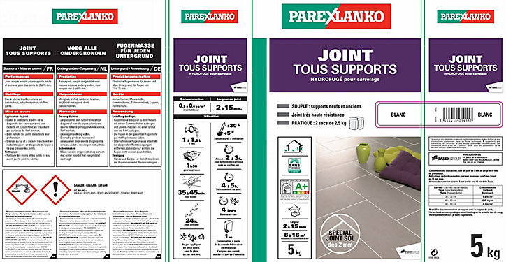 Joint tous supports Parexlanko 5 kg perle