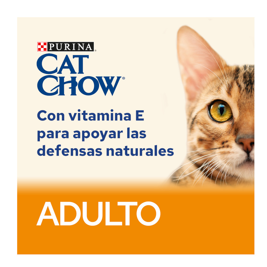 Ração para gatos adultos Cat Chow sabor salmão