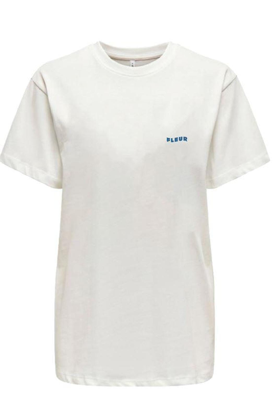 Only Onllana Fleur Life S/S Tee 4720924 cloud dancer fleur