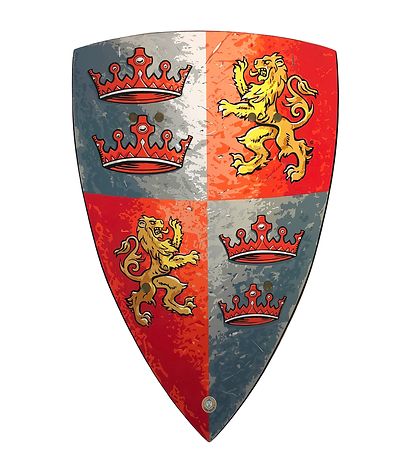 Liontouch Udklædning - Lionheart Skjold - R?d