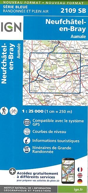 IGN - 2109 SB NEUFCHATEL EN BRAY 1 25 000