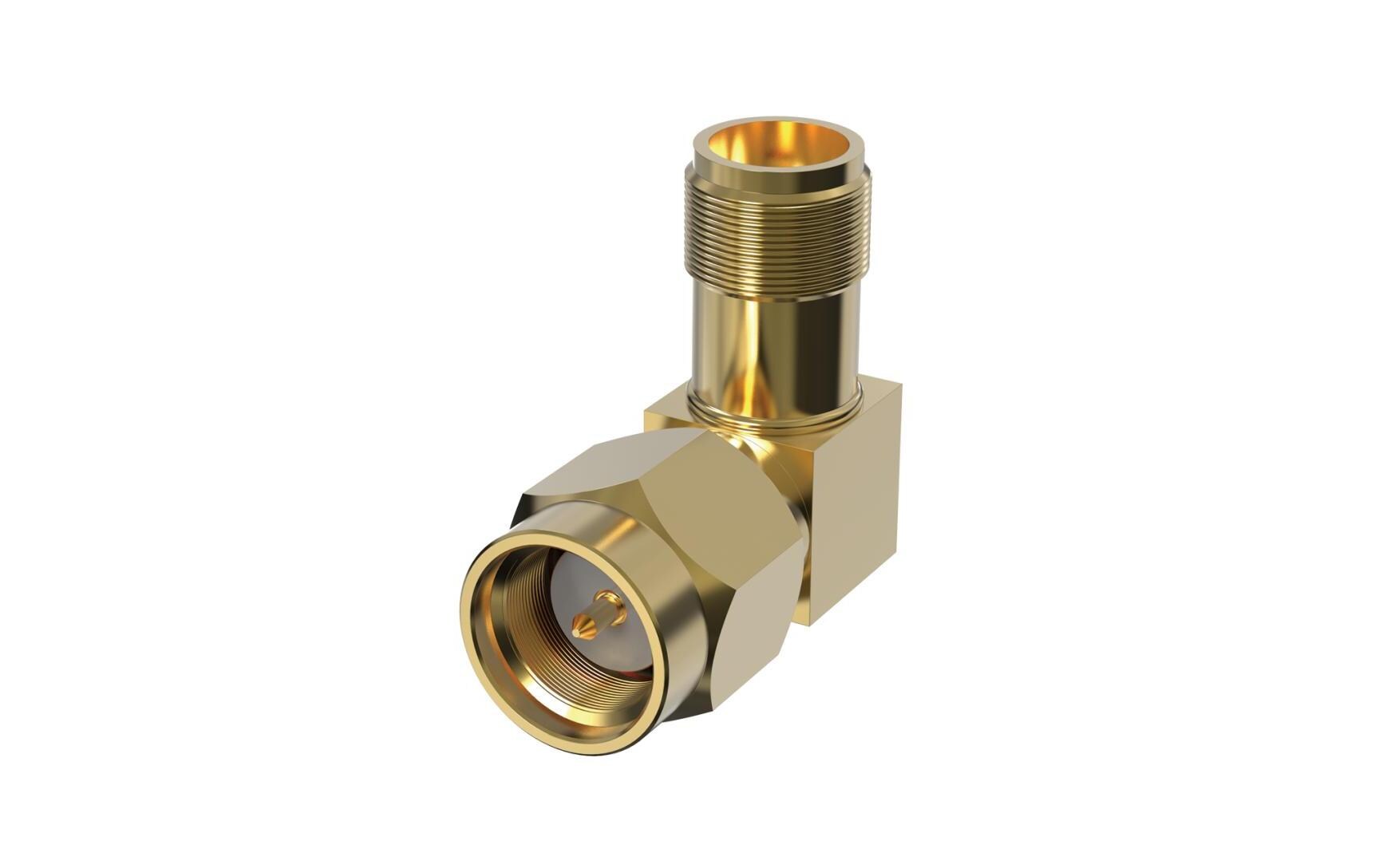 Zubehör TU6002 Rechtwinkliger SMA-Adapter Gold 10 Stück90°-Winkeladapter zwischen Sensoreinheit und Kabel