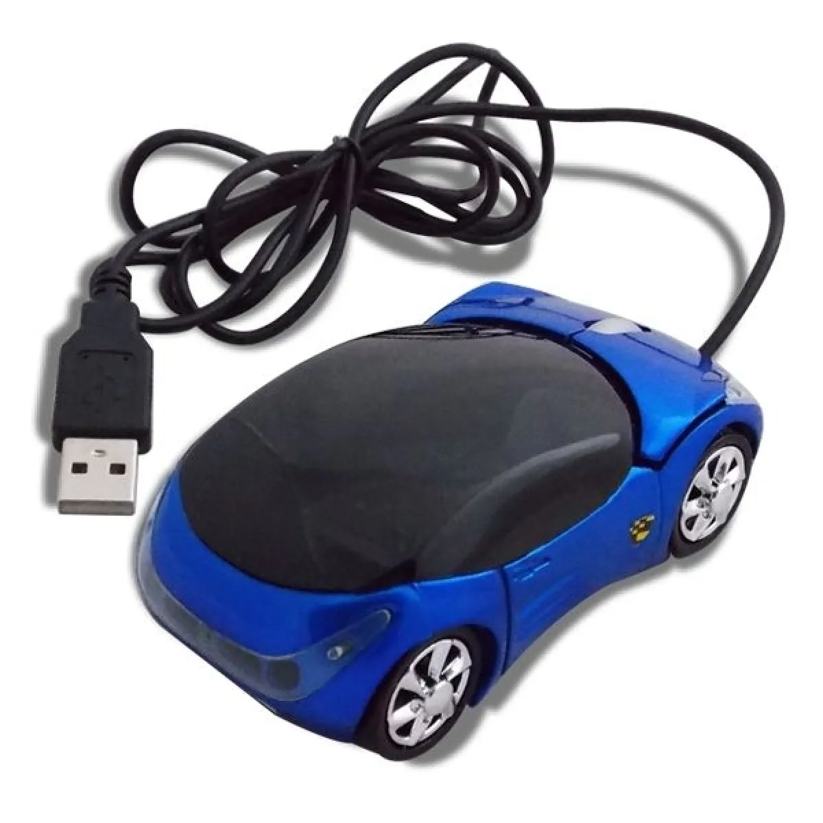 Totalcadeau Souris Optique USB Voiture - Jaune